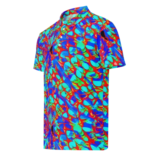 Sonic Prism on a Men's Slim Fit Polo Shirt