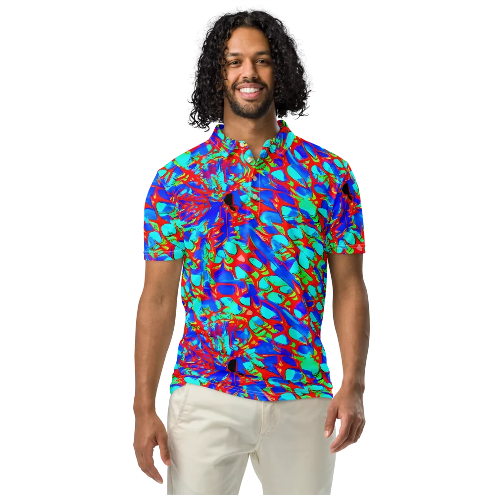 Sonic Prism on Men's Slim Fit Polo Shirt — Front