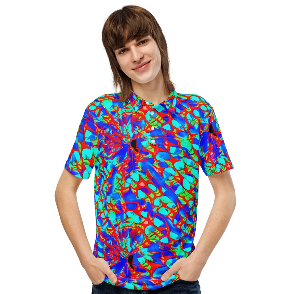 Sonic Prism on Men's Slim Fit Polo Shirt — Front
