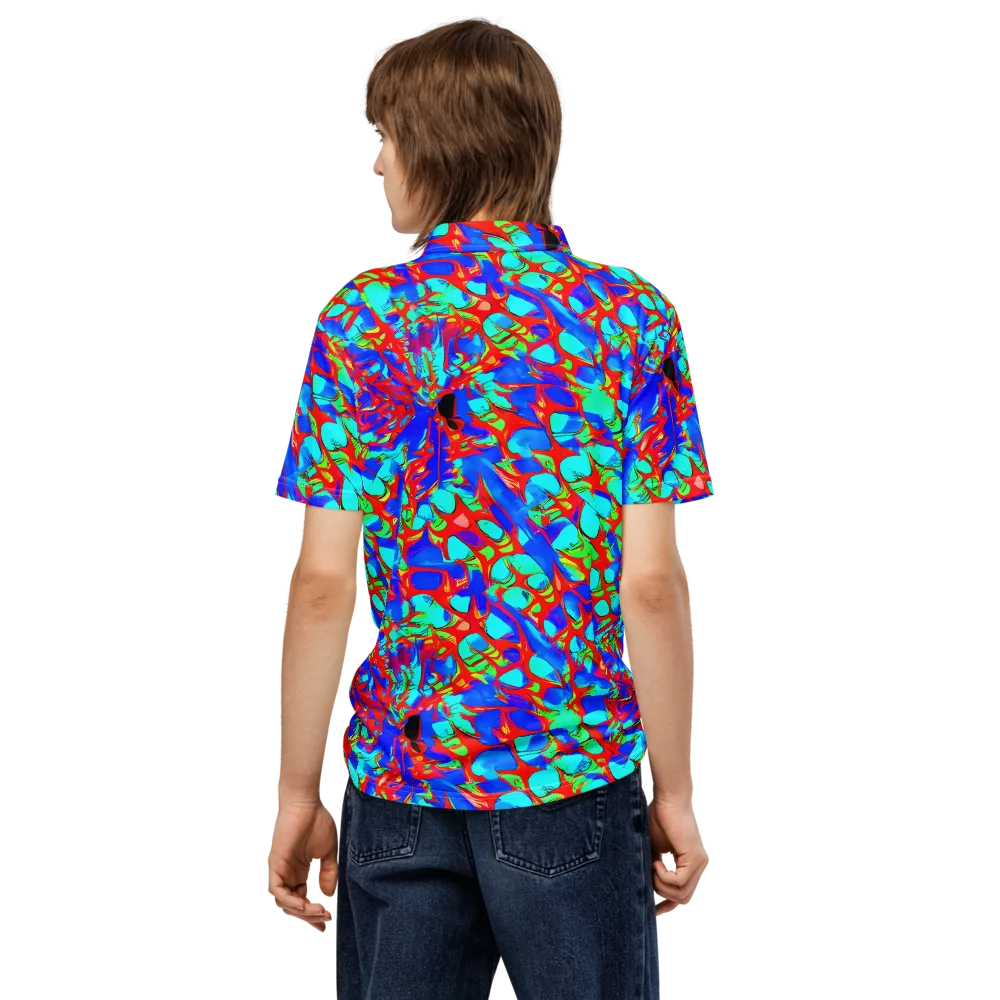 Sonic Prism on Men's Slim Fit Polo Shirt — Back