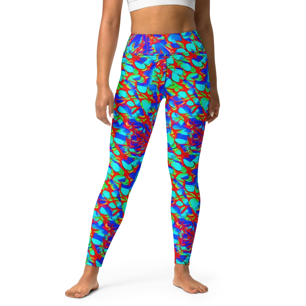 Sonic Prism on Yoga Leggings — Front