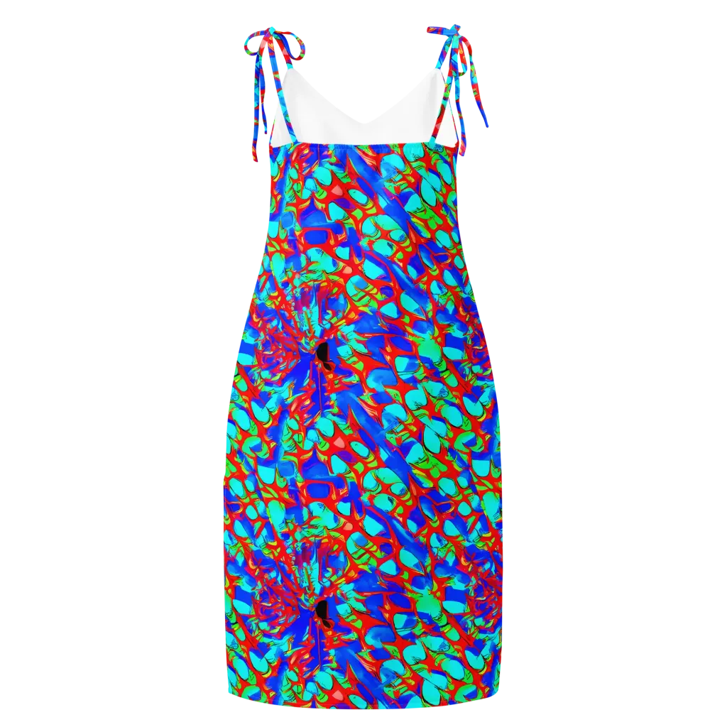 Sonic Prism on Slip Dress — Back