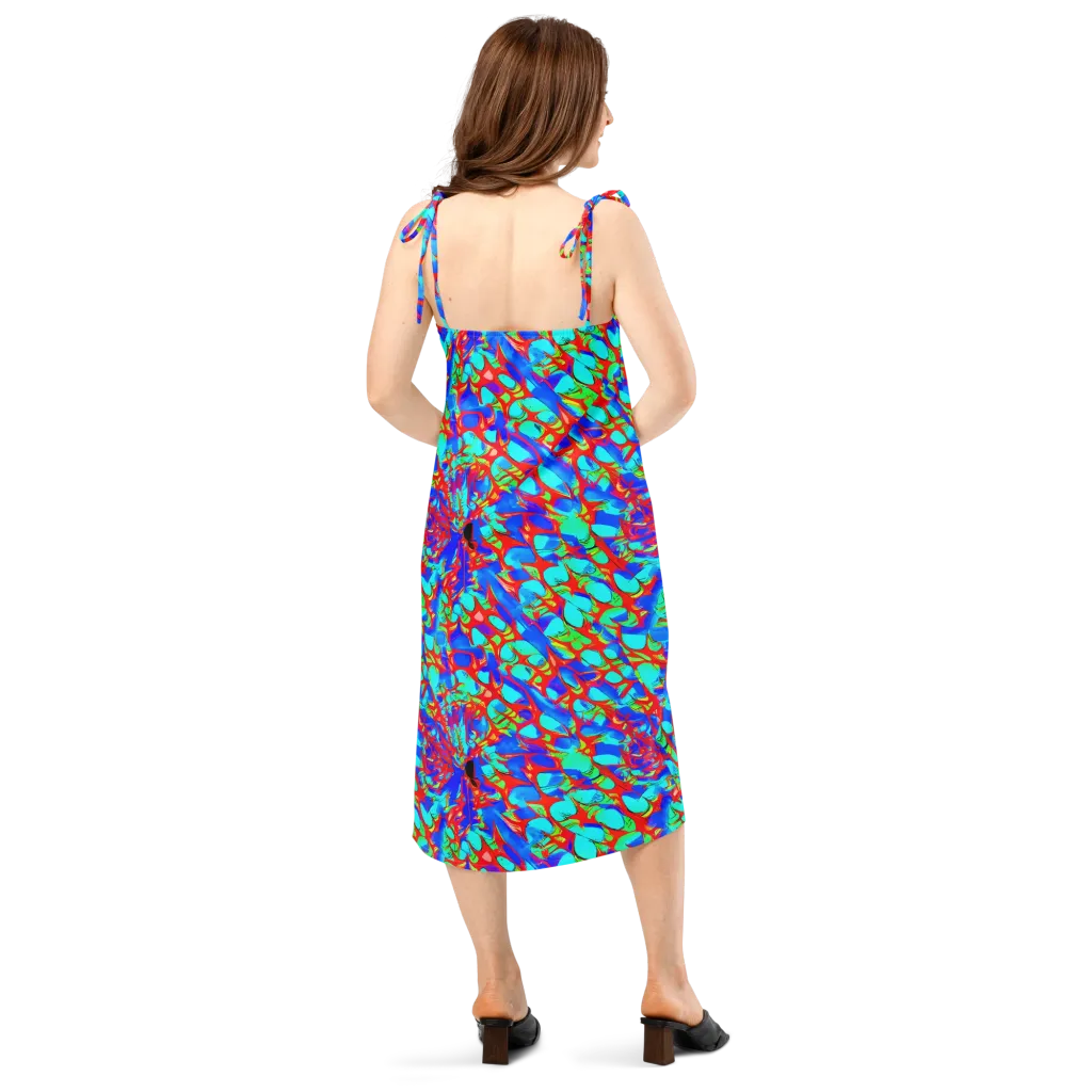 Sonic Prism on Slip Dress — Back