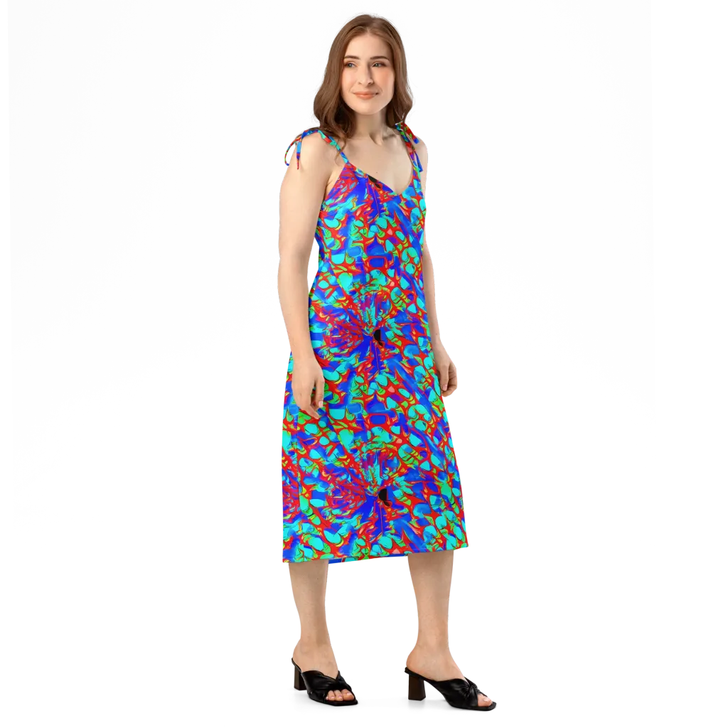 Sonic Prism on Slip Dress — Right Front