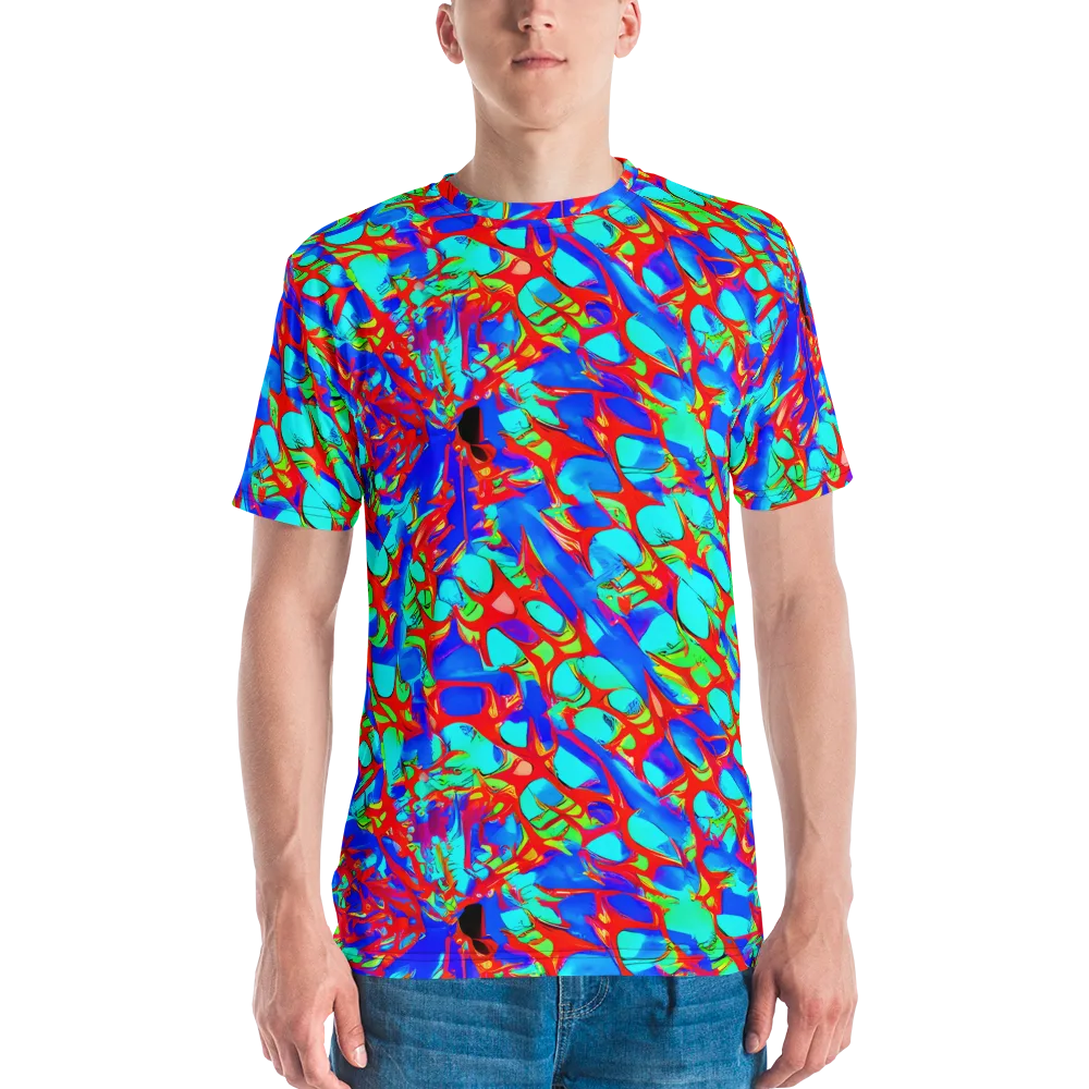 Sonic Prism on Men's Crew Neck T-Shirt — Front