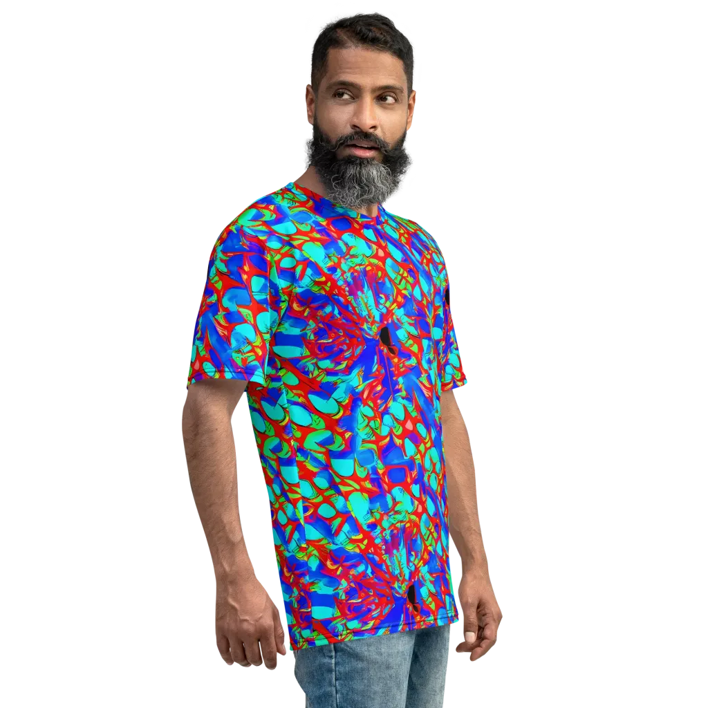 Sonic Prism on Men's Crew Neck T-Shirt — Right