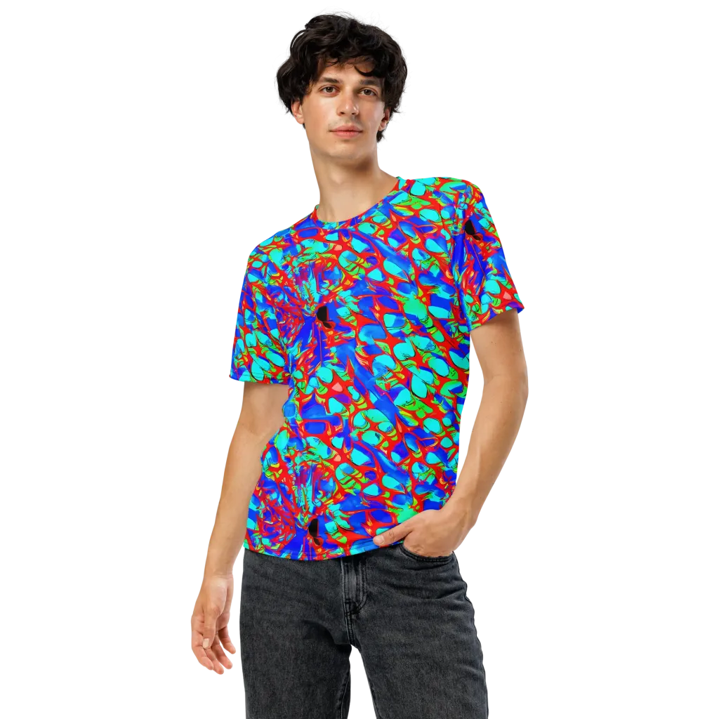 Sonic Prism on Men's Crew Neck T-Shirt — Front