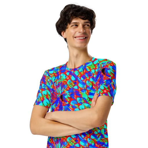 Sonic Prism on a Men's Crew Neck T-Shirt