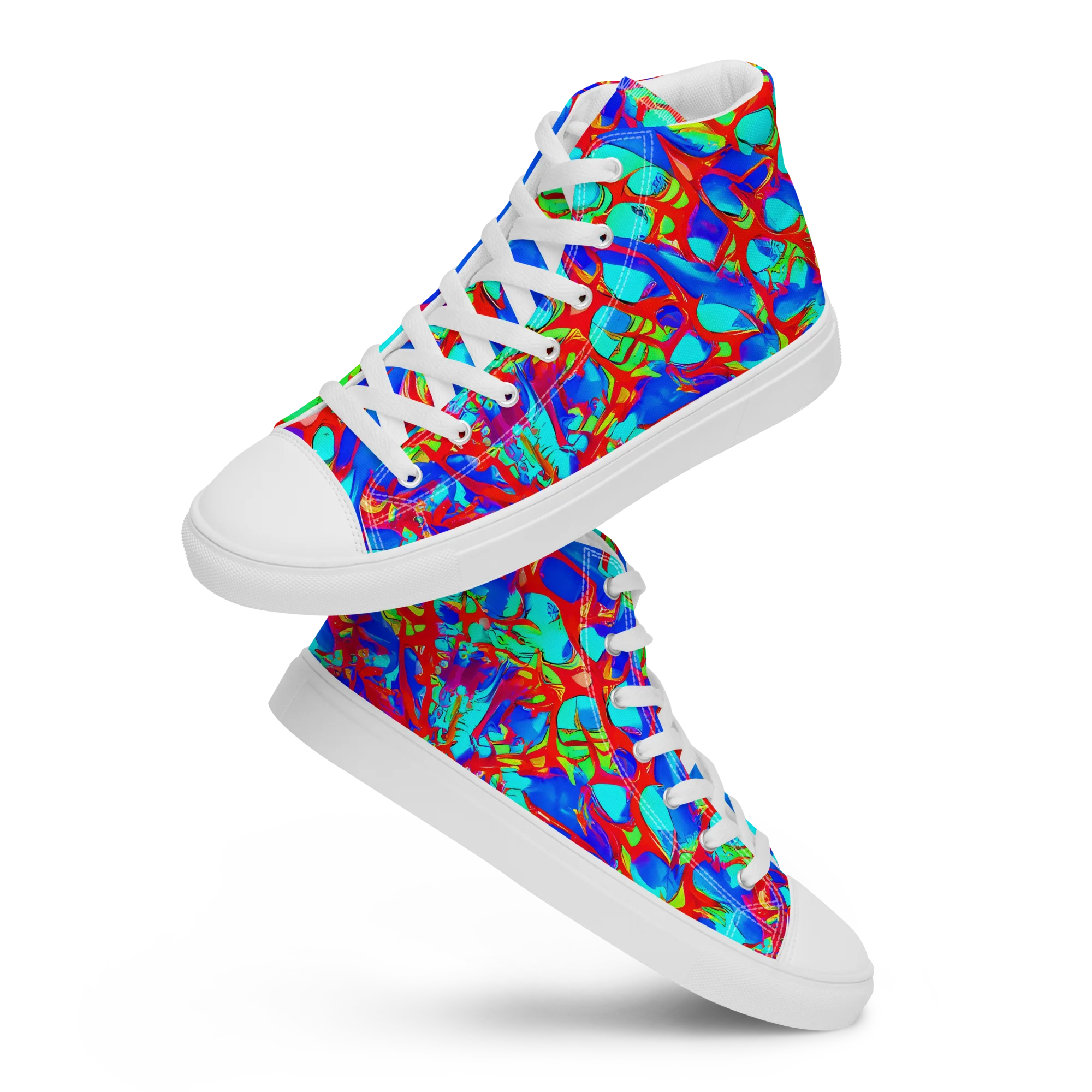 Sonic Prism on Men's High Top Canvas Shoes — Front