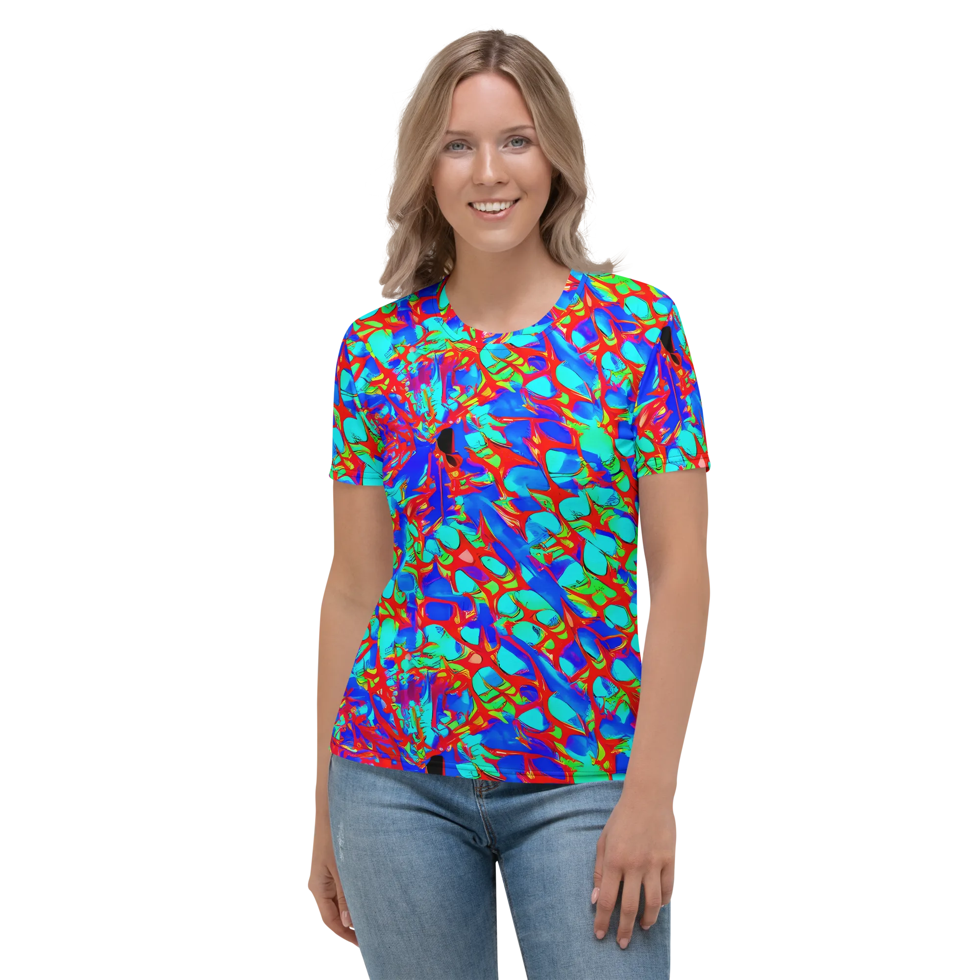 Sonic Prism on Women's Crew Neck T-Shirt — Front