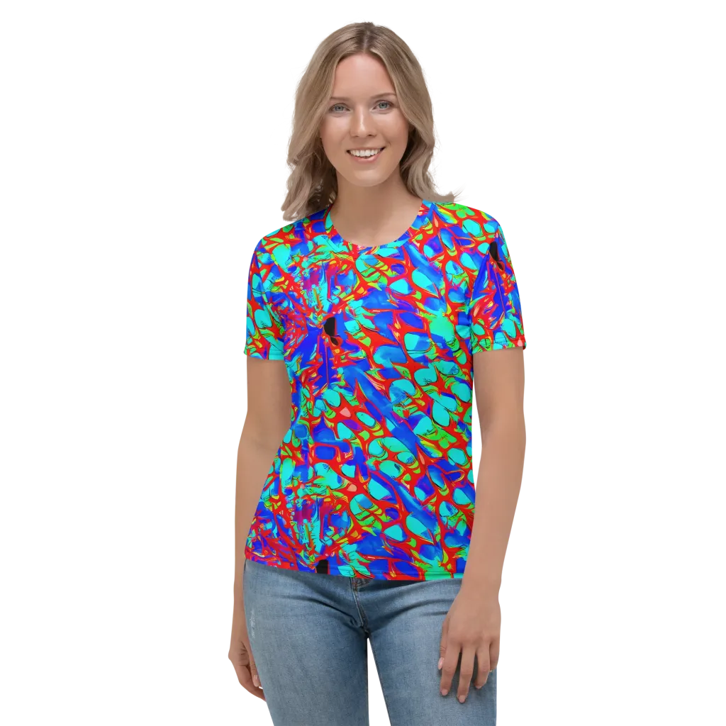 Sonic Prism on Women's Crew Neck T-Shirt — Front