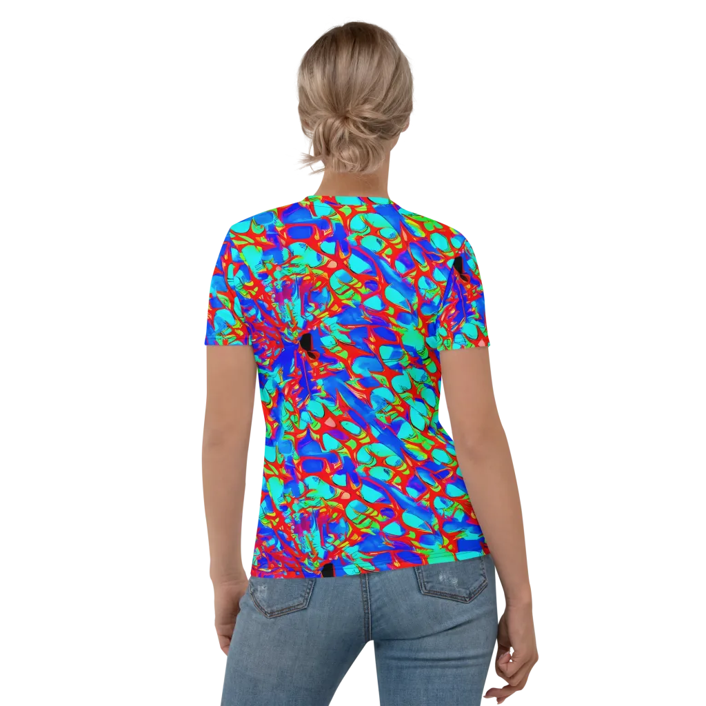 Sonic Prism on Women's Crew Neck T-Shirt — Back