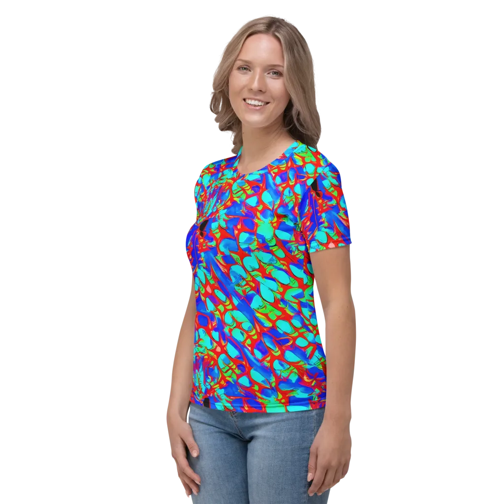 Sonic Prism on Women's Crew Neck T-Shirt — Left