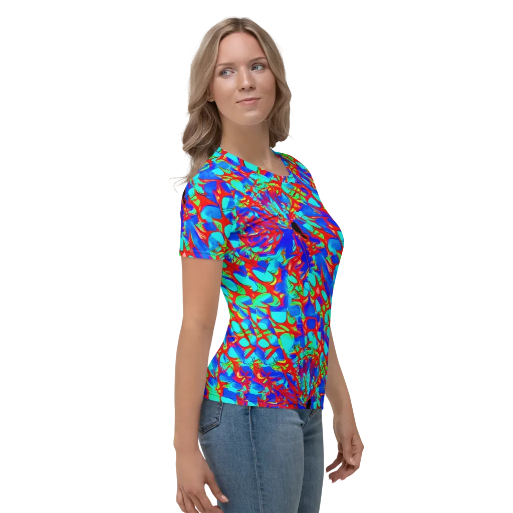 Sonic Prism on Women's Crew Neck T-Shirt — Right