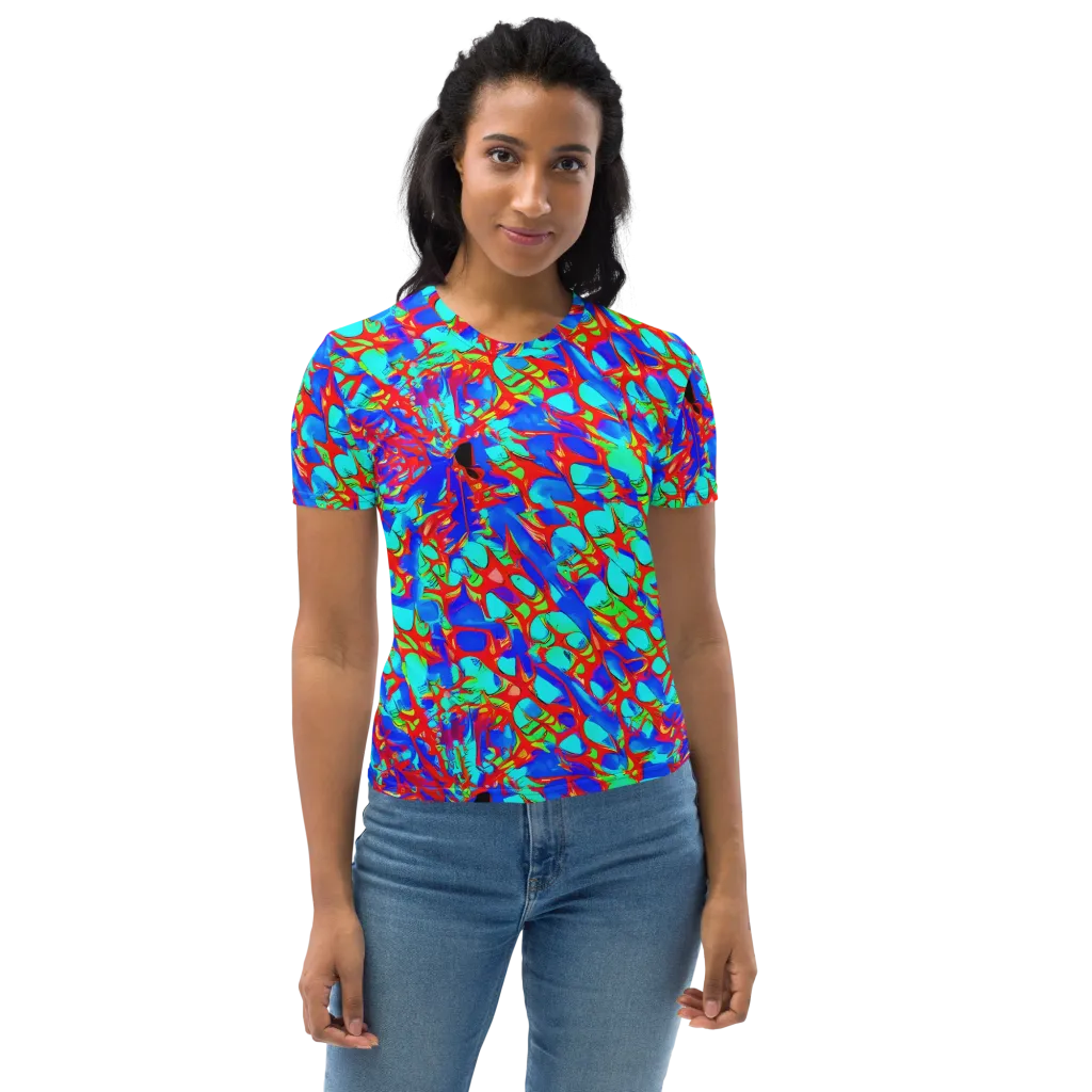 Sonic Prism on Women's Crew Neck T-Shirt — Front