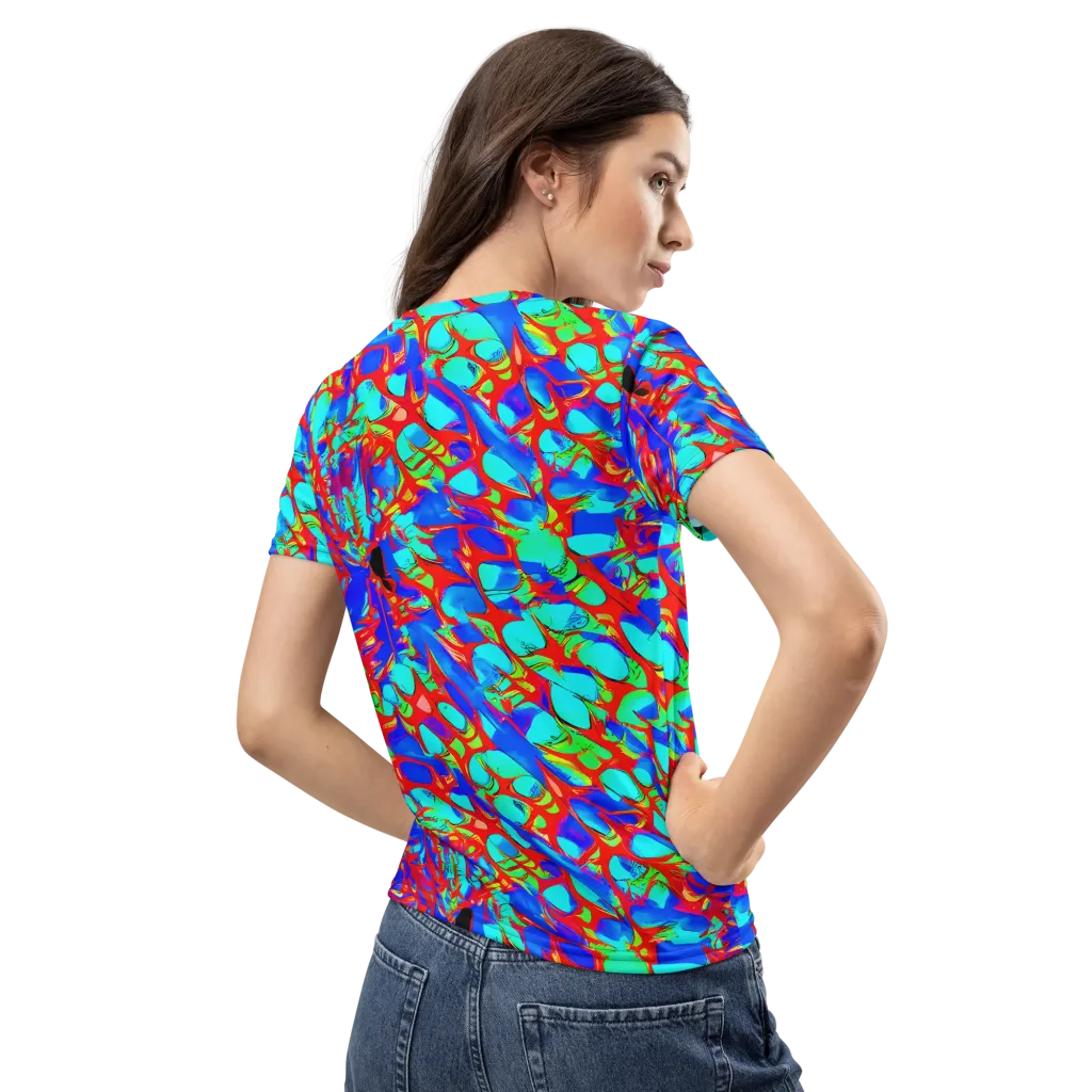 Sonic Prism on Women's Crew Neck T-Shirt — Back