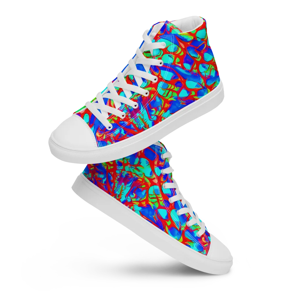 Sonic Prism on Women's High Top Canvas Shoes — Front
