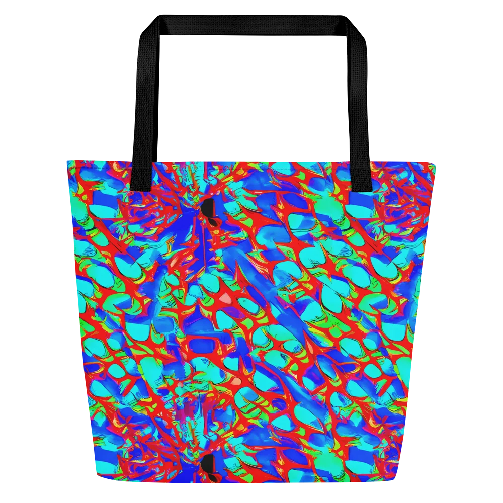 Sonic Prism on Large Tote Bag W/ Pocket — Front