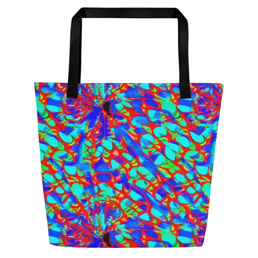 Sonic Prism on a Large Tote Bag W/ Pocket