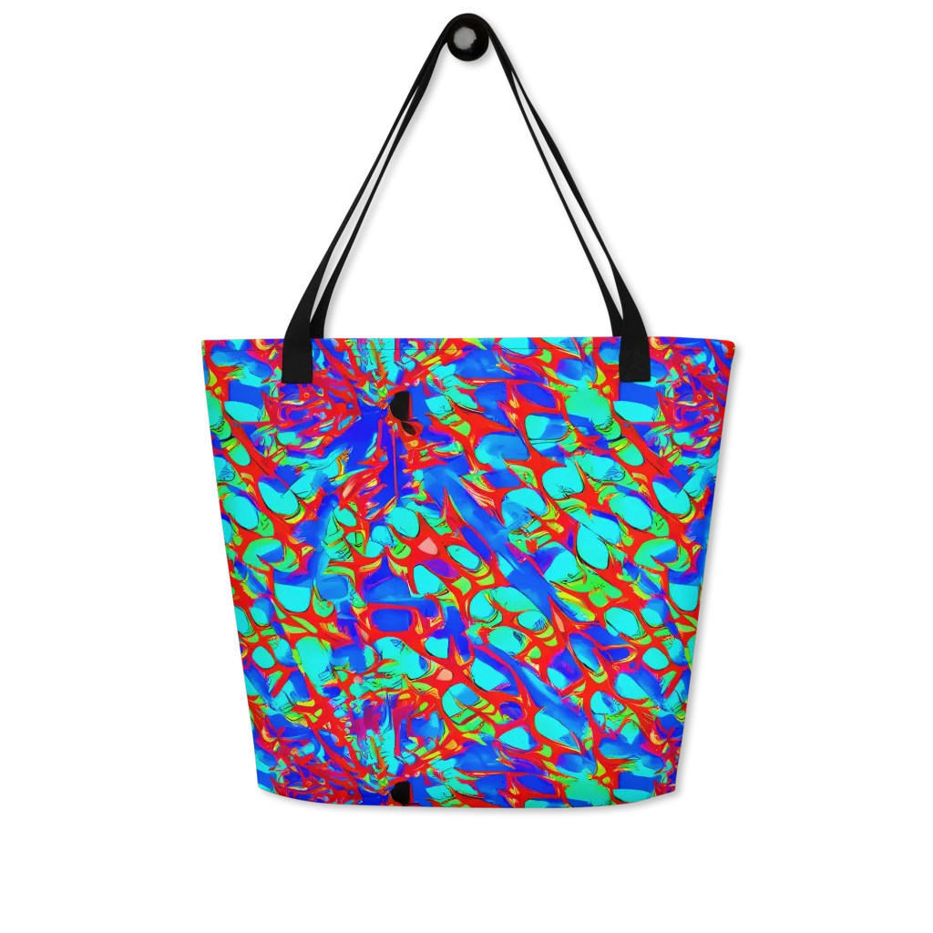 Sonic Prism on Large Tote Bag W/ Pocket — Front