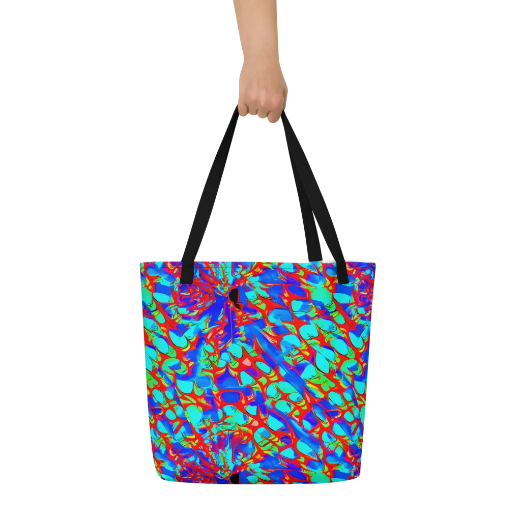 Sonic Prism on Large Tote Bag W/ Pocket — Front