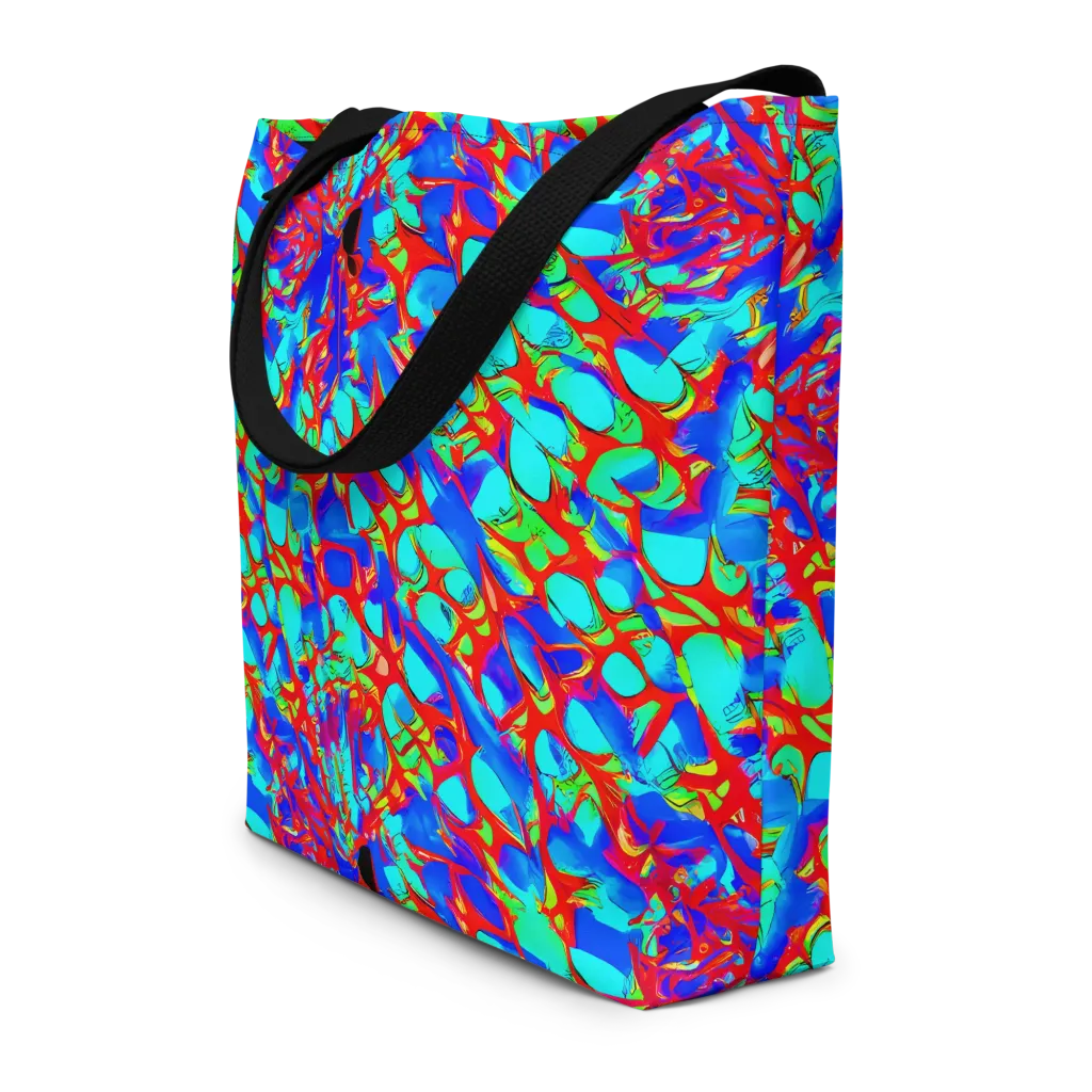 Sonic Prism on Large Tote Bag W/ Pocket — Front