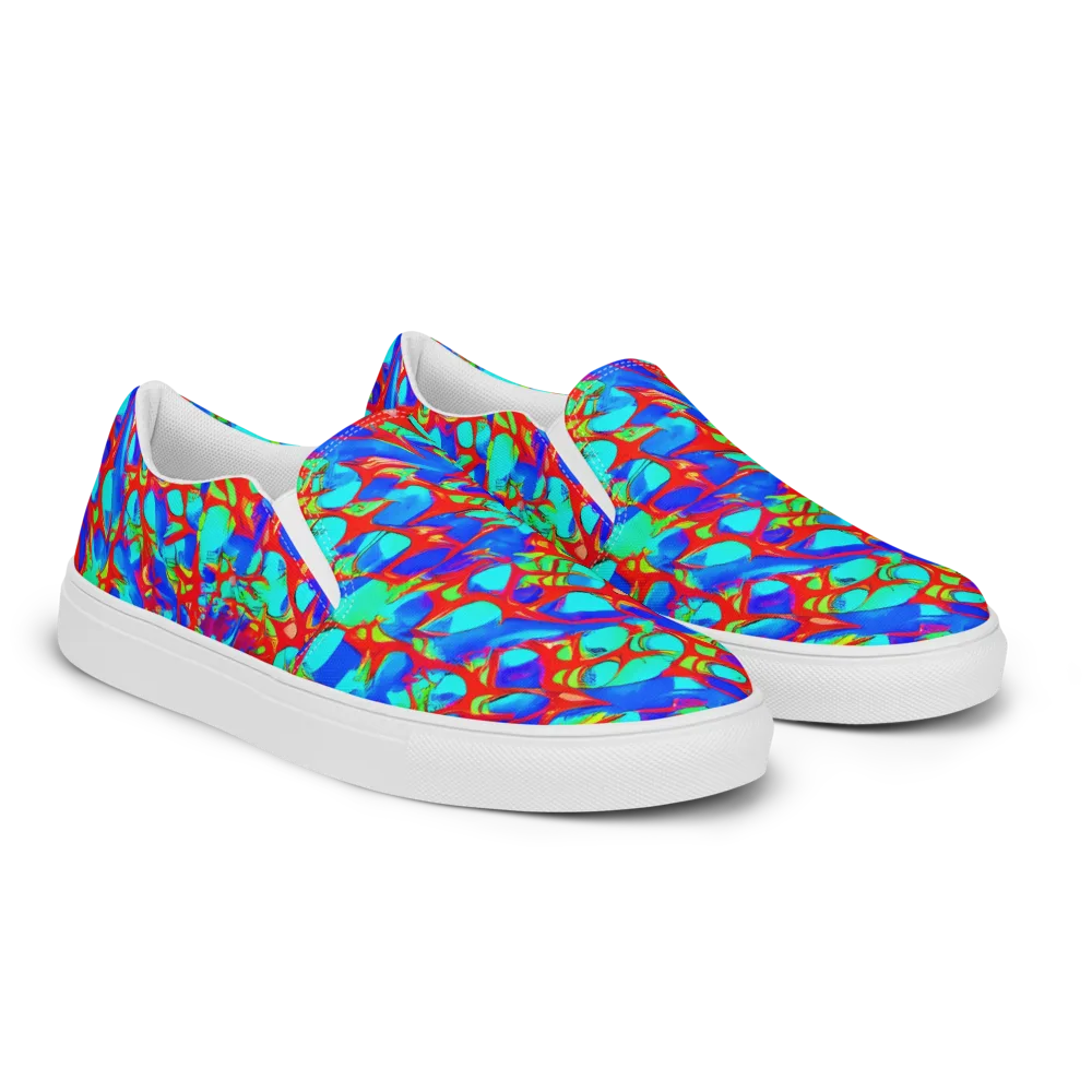 Sonic Prism on Women's Slip-On Canvas Shoes — Right Front