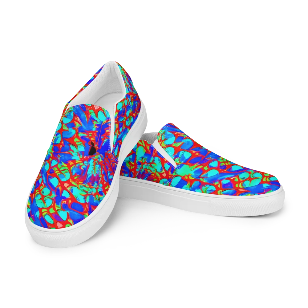 Sonic Prism on Women's Slip-On Canvas Shoes — Left Front