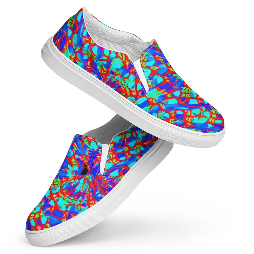 Sonic Prism on Women's Slip-On Canvas Shoes — Front