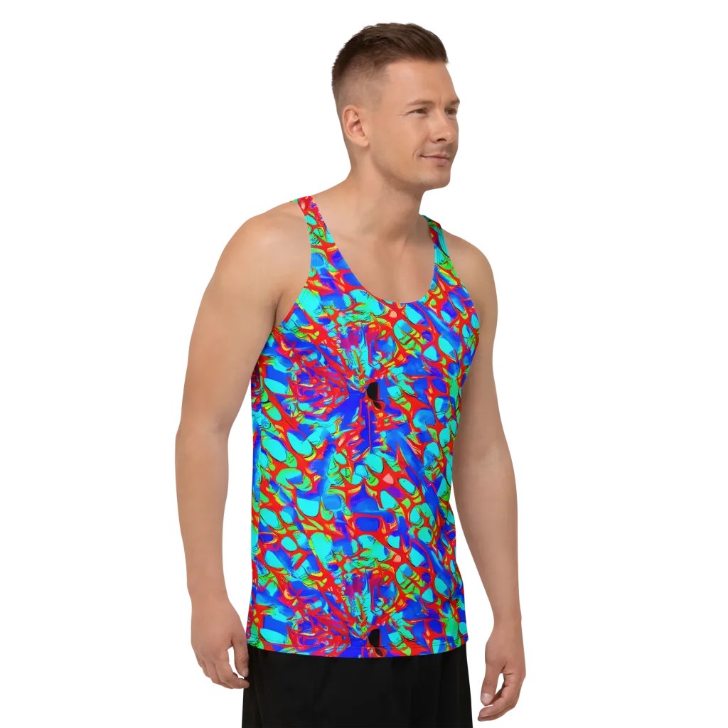 Sonic Prism on Men's Tank Top — Right Front