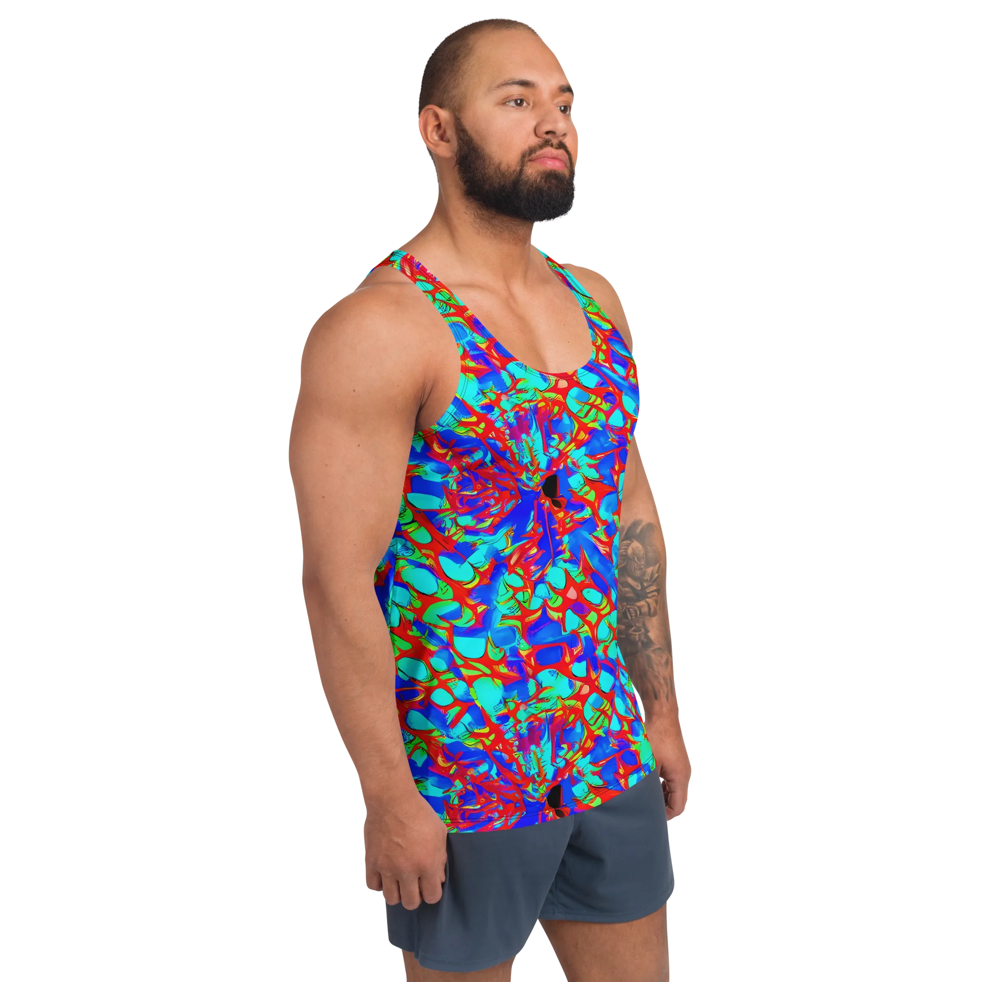 Sonic Prism on Men's Tank Top — Right Front