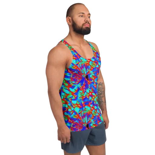 Sonic Prism on a Men's Tank Top