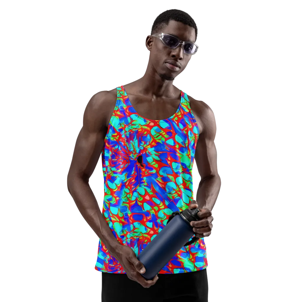 Sonic Prism on Men's Tank Top — Front
