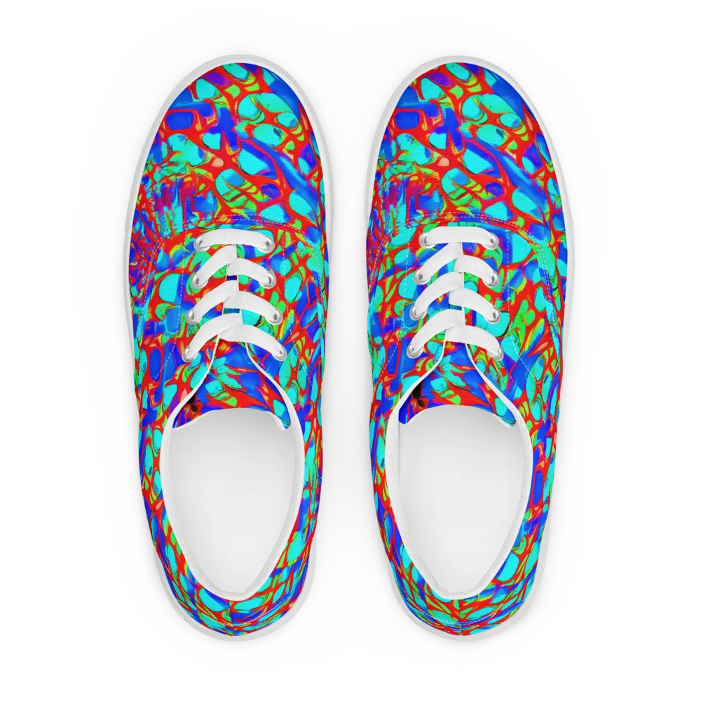 Sonic Prism on Men's Lace-Up Canvas Shoes — Front