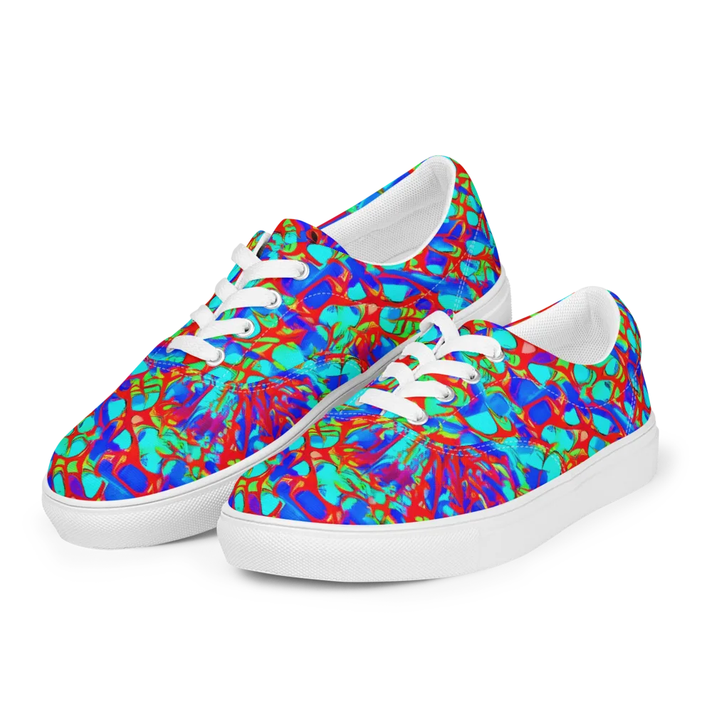 Sonic Prism on Men's Lace-Up Canvas Shoes — Left Front