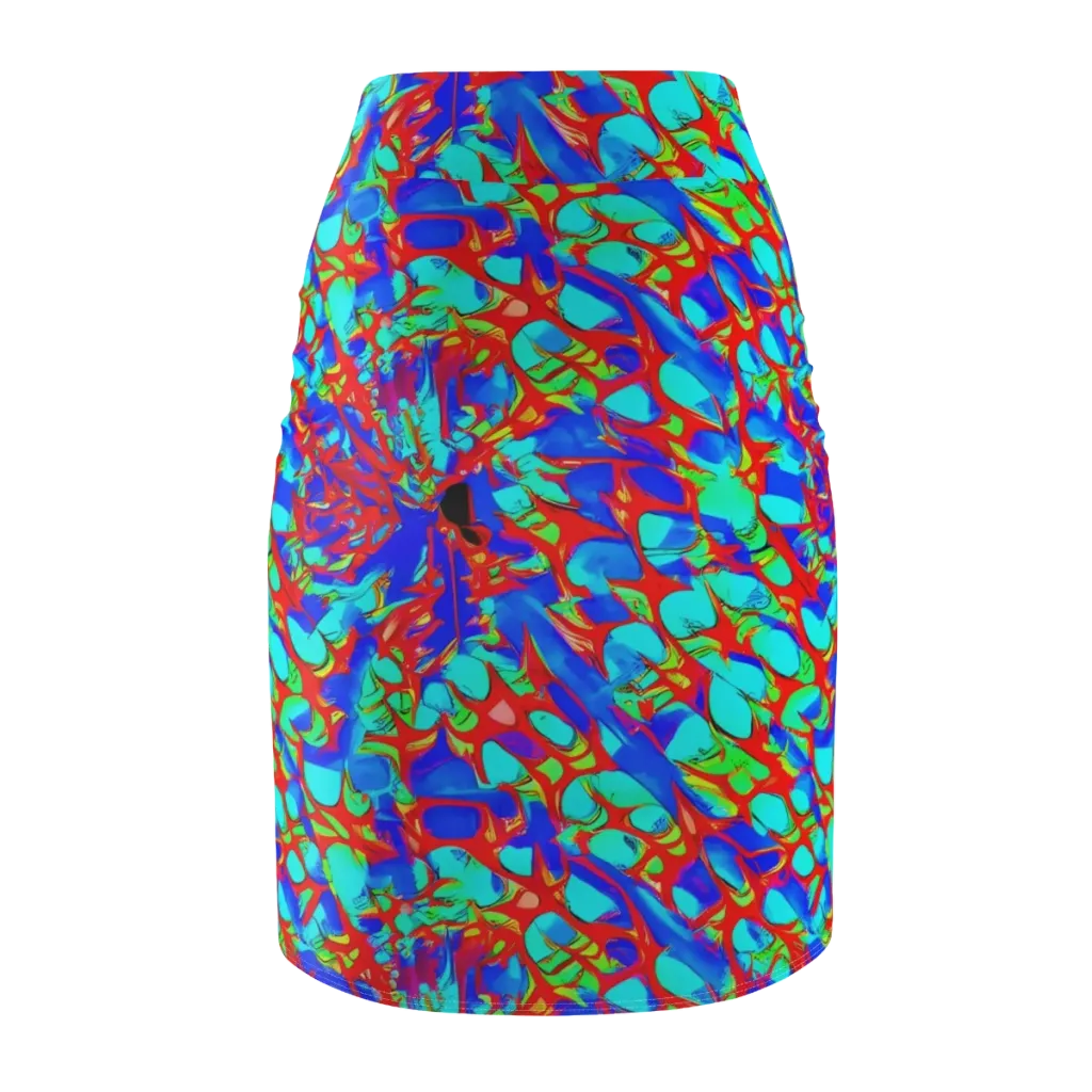 Sonic Prism on Pencil Skirt — Back