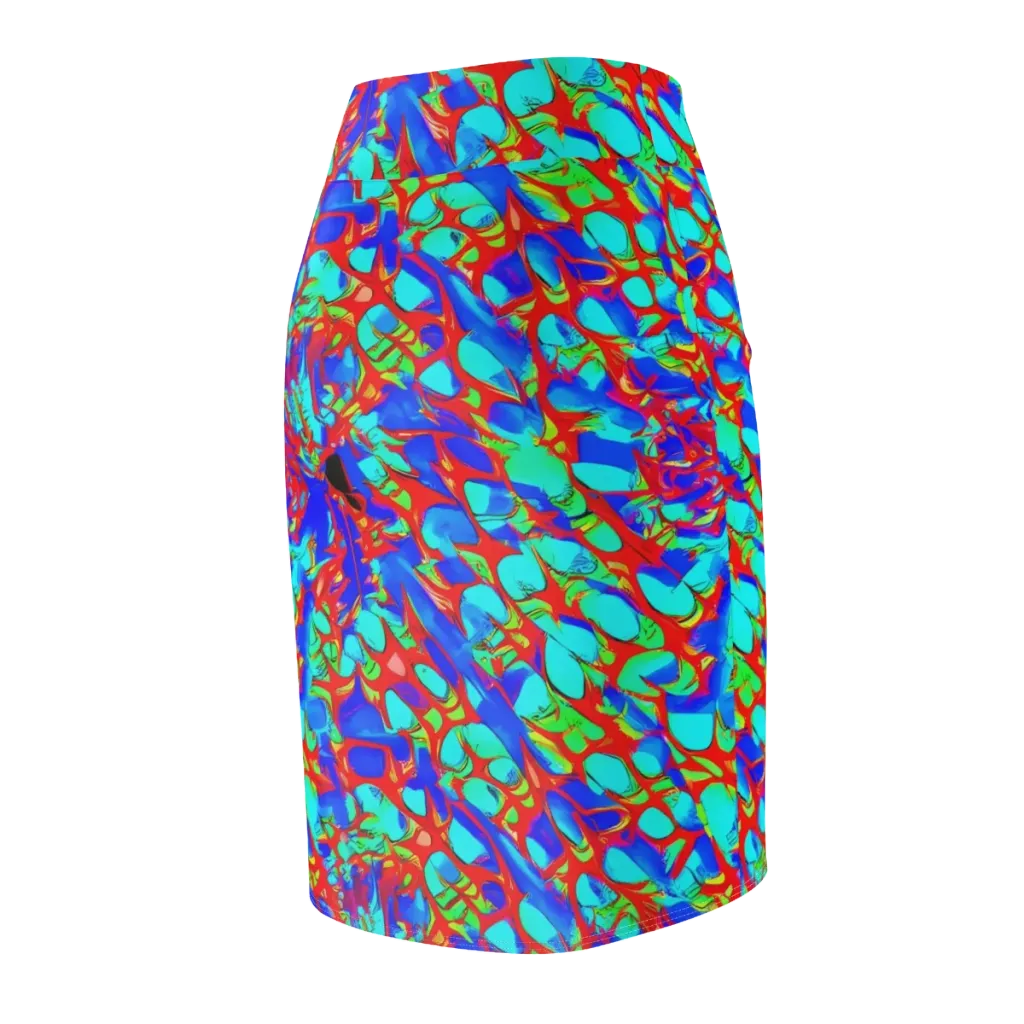 Sonic Prism on Pencil Skirt — Back Side