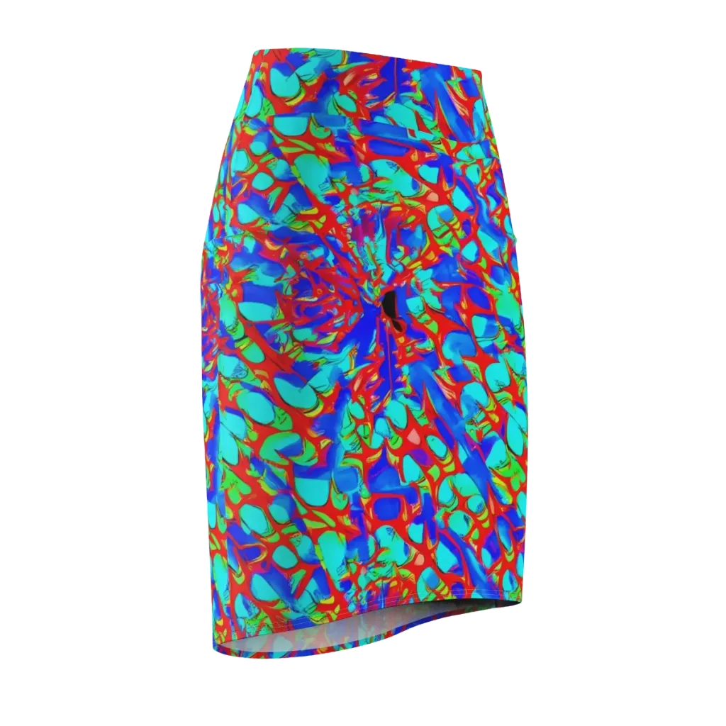Sonic Prism on Pencil Skirt — Front Side