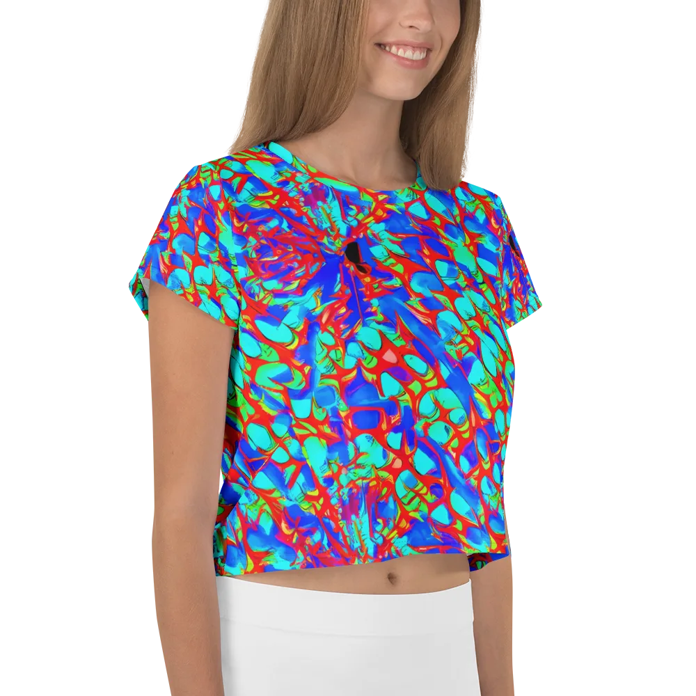 Sonic Prism on Crop Tee — Right