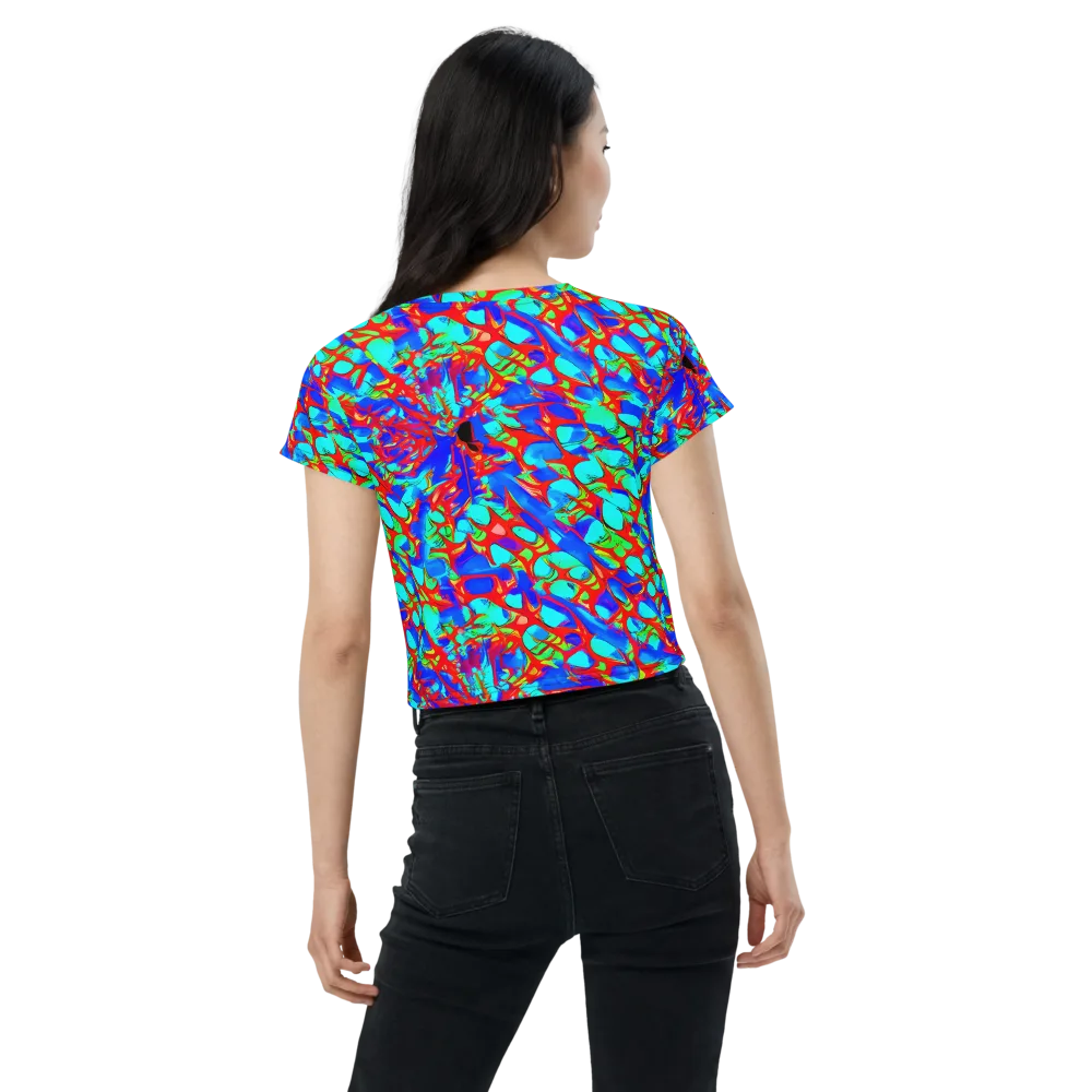 Sonic Prism on Crop Tee — Back