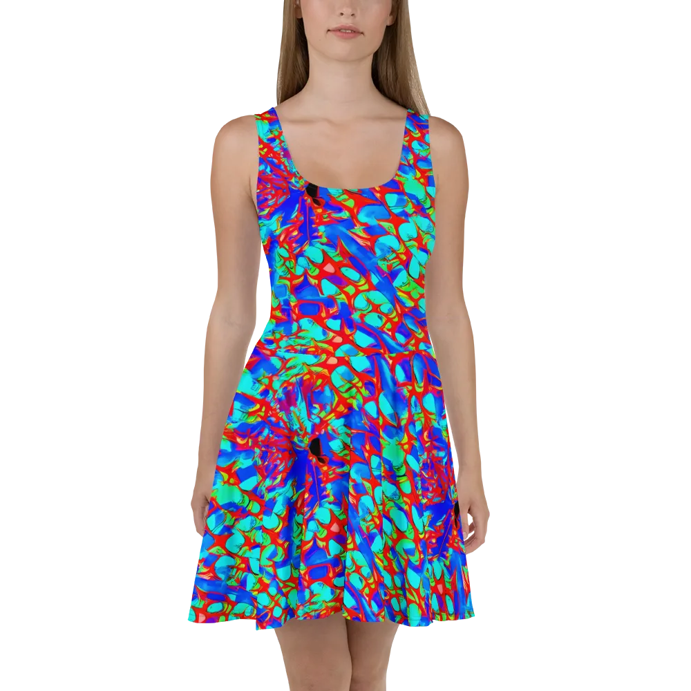 Sonic Prism on Skater Dress — Front