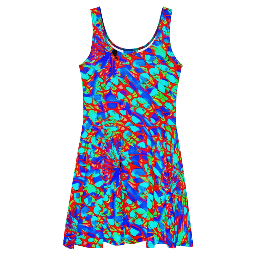 Sonic Prism on Skater Dress — Front
