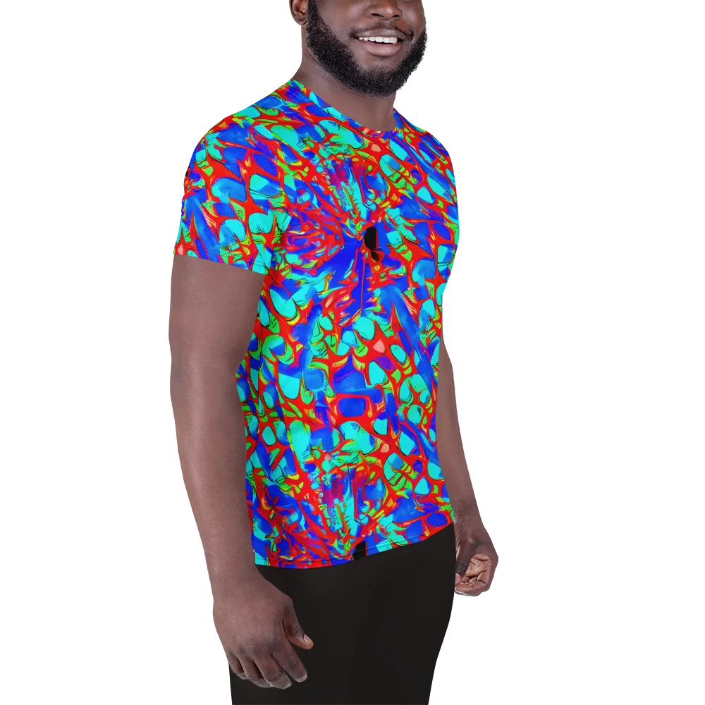 Sonic Prism on Men's Athletic T-Shirt — Right