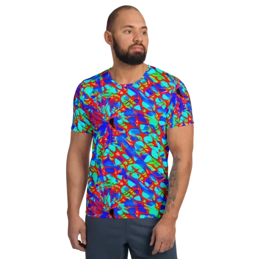 Sonic Prism on a Men's Athletic T-Shirt