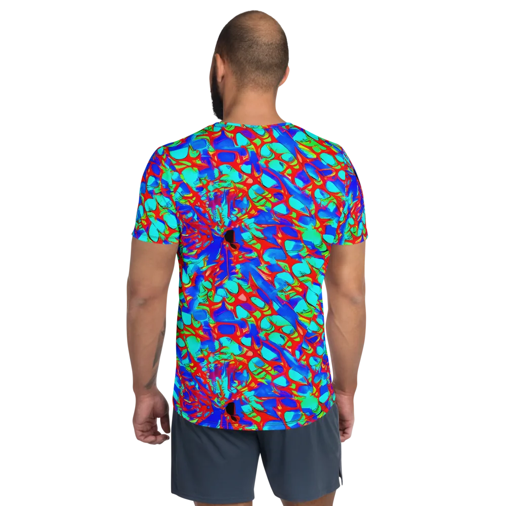 Sonic Prism on Men's Athletic T-Shirt — Back
