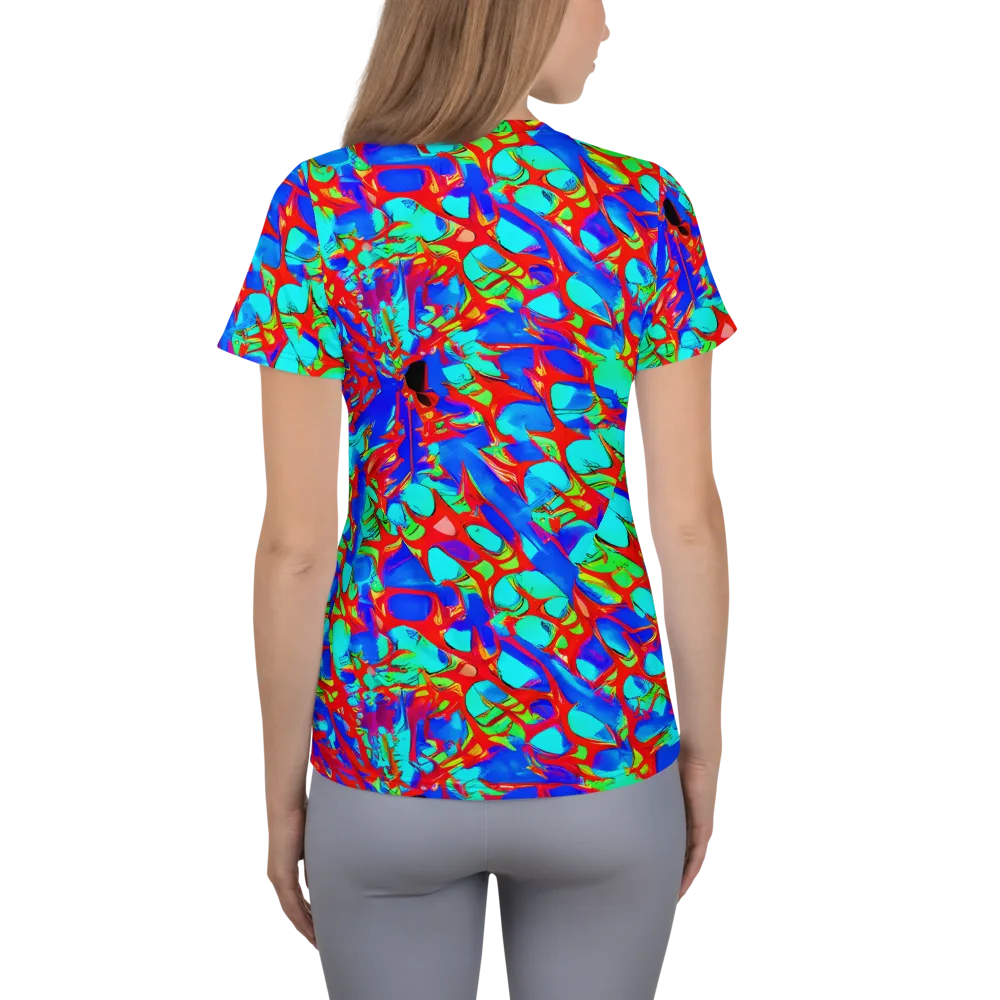 Sonic Prism on Women's Athletic T-Shirt — Back