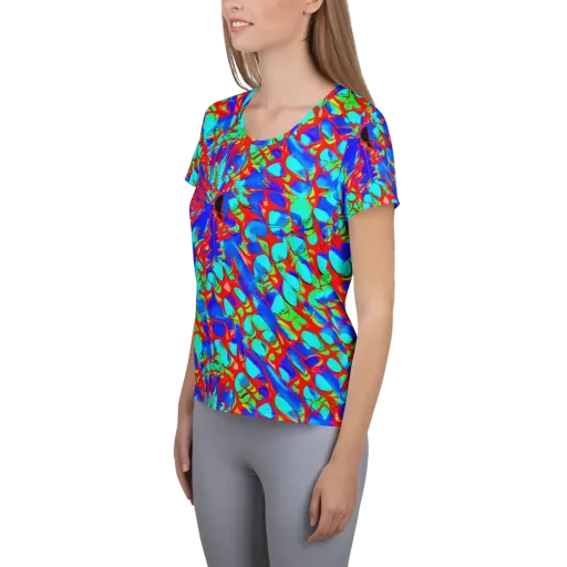 Sonic Prism on a Women's Athletic T-Shirt