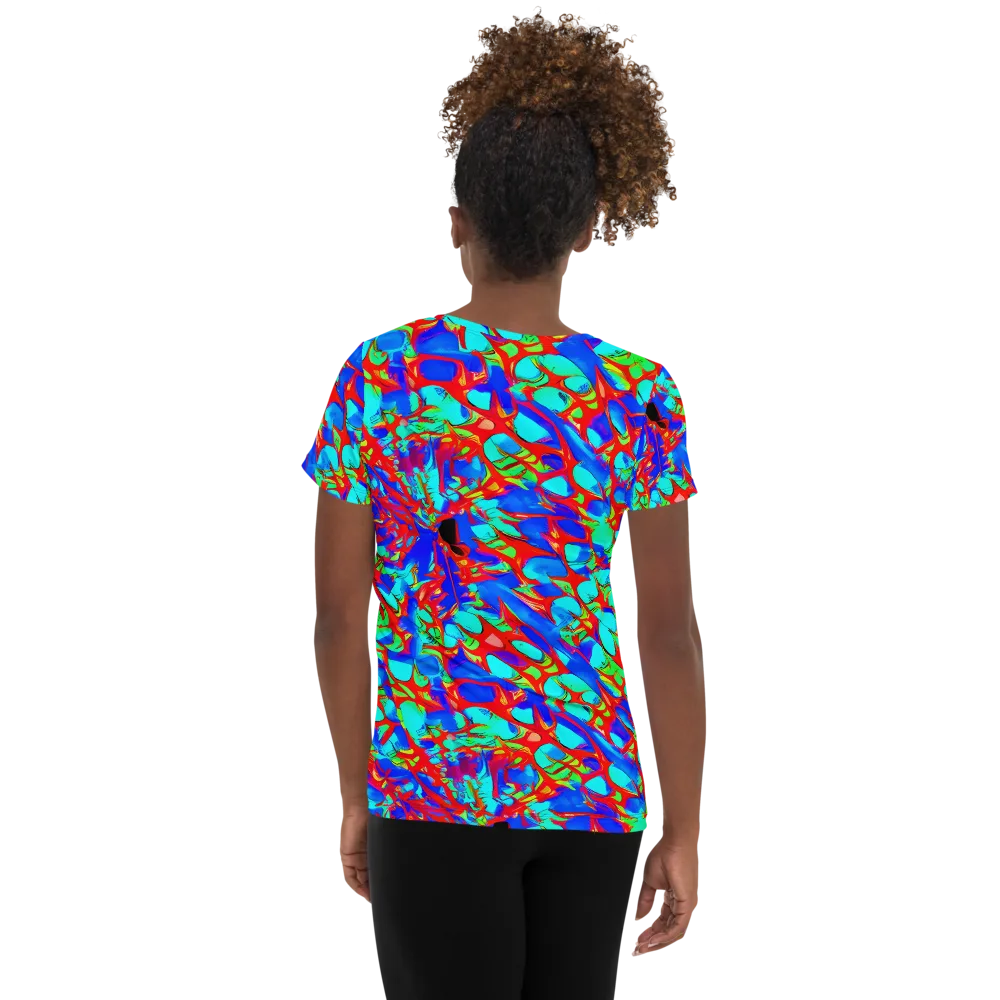 Sonic Prism on Women's Athletic T-Shirt — Back