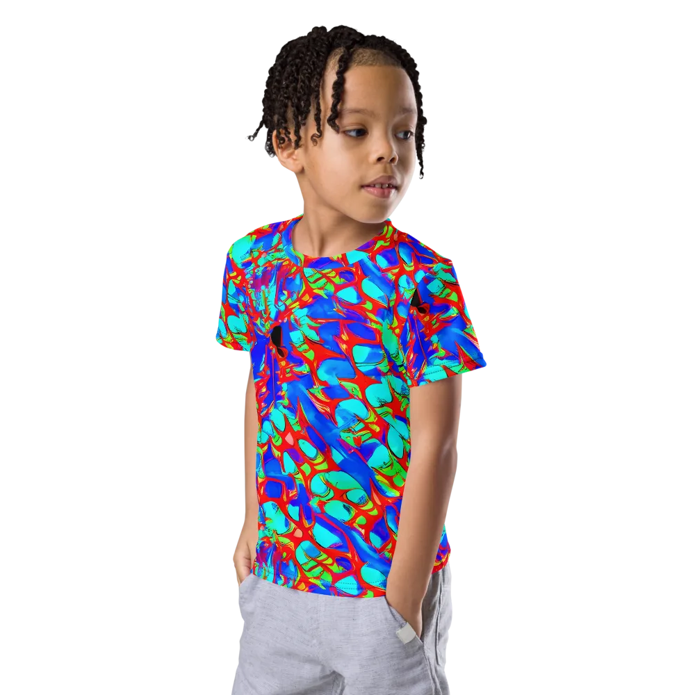 Sonic Prism on Kids Crew Neck T-Shirt — Left Front
