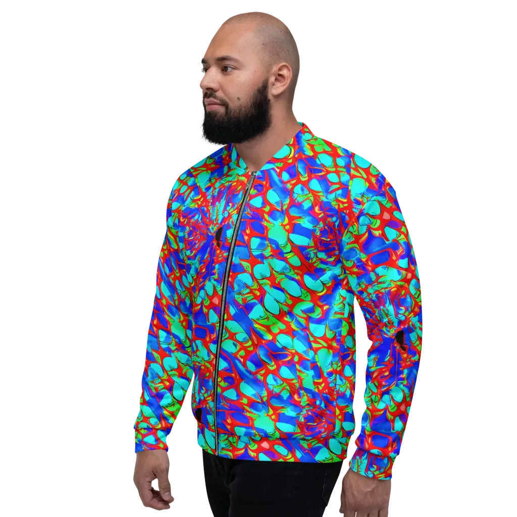 Sonic Prism on Bomber Jacket — Left